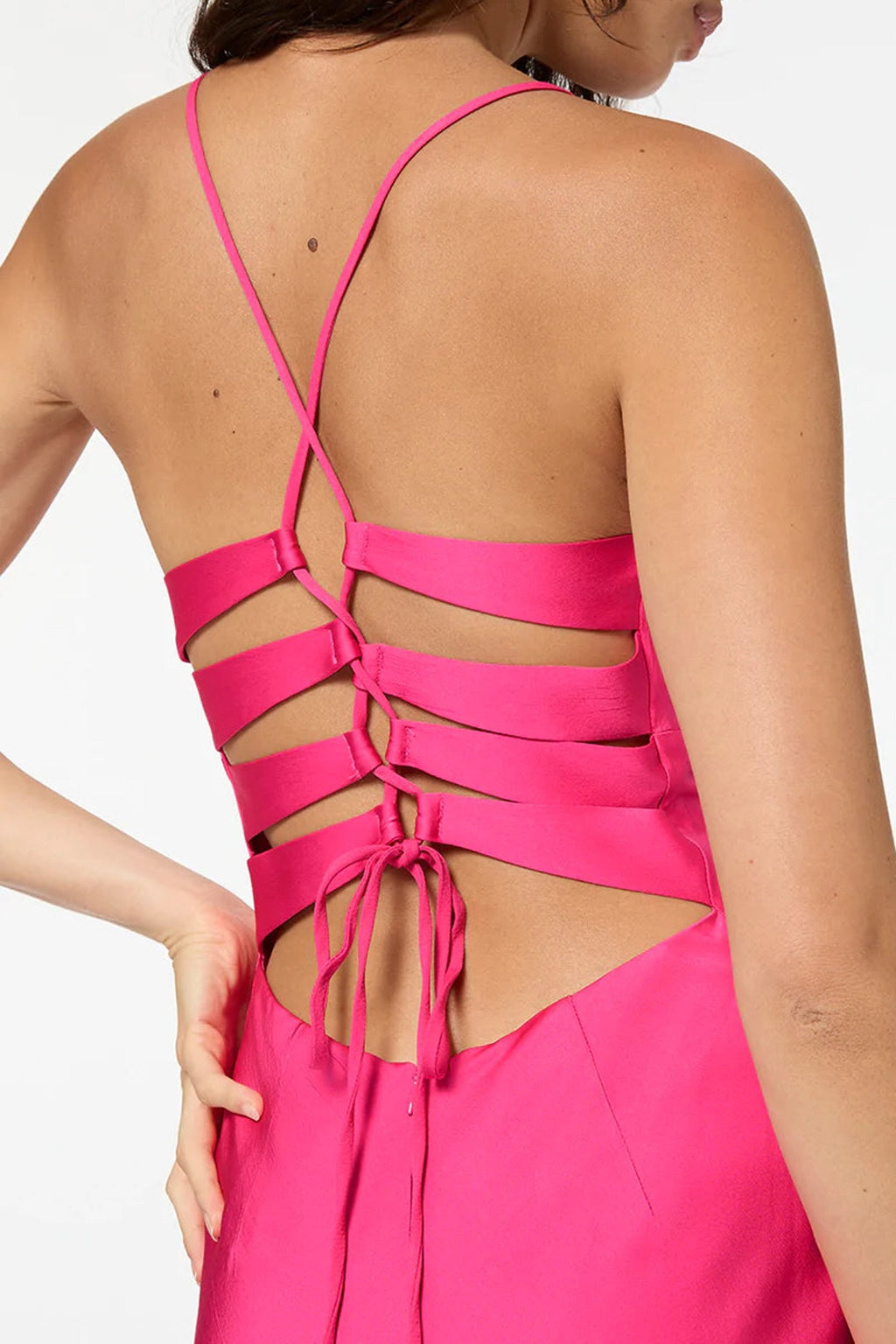 Time to Shine Slip Dress in Hyper Pink LOVE ME RENT ME Time to Shine Slip Dress in Hyper Pink LOVE ME RENT ME