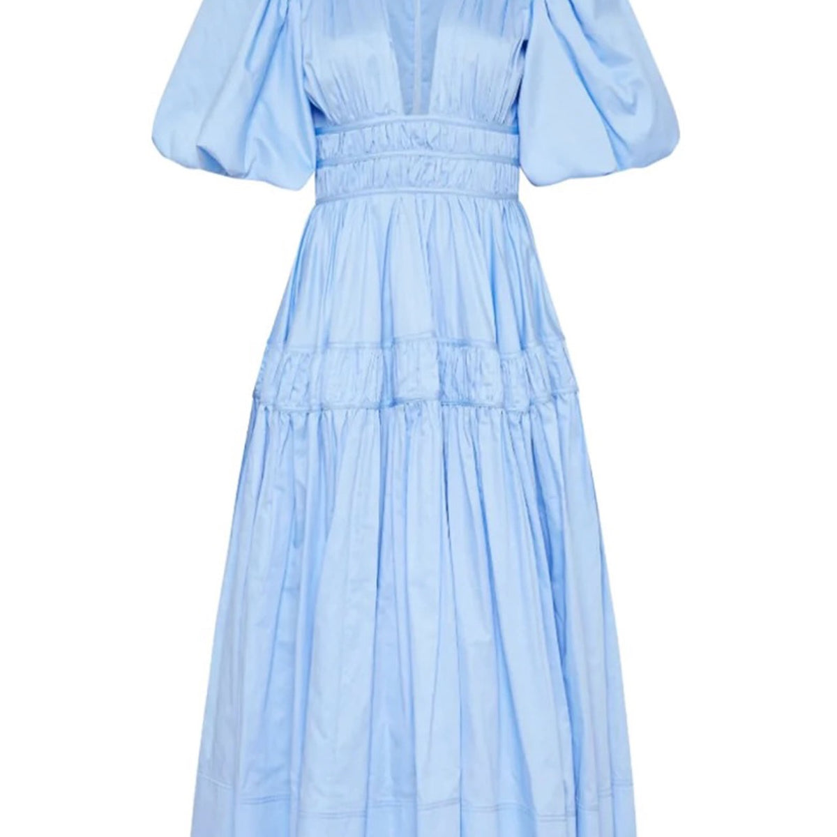 Fallingwater Gathered Midi Dress– LOVE ME RENT ME